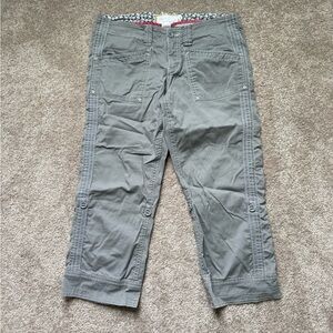 Aventura Organic Cotton Utility Capri Pants Gray